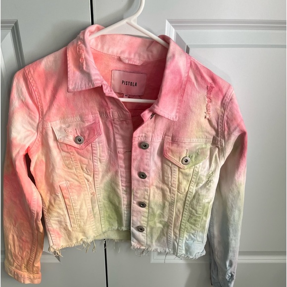PISTOLA TIE-DYE JEAN JACKET - Picture 2 of 12